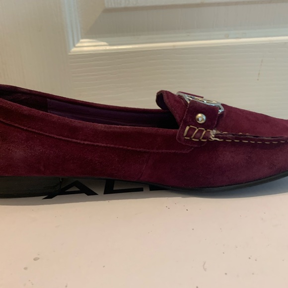 Leather burgundy shoes - Picture 3 of 12